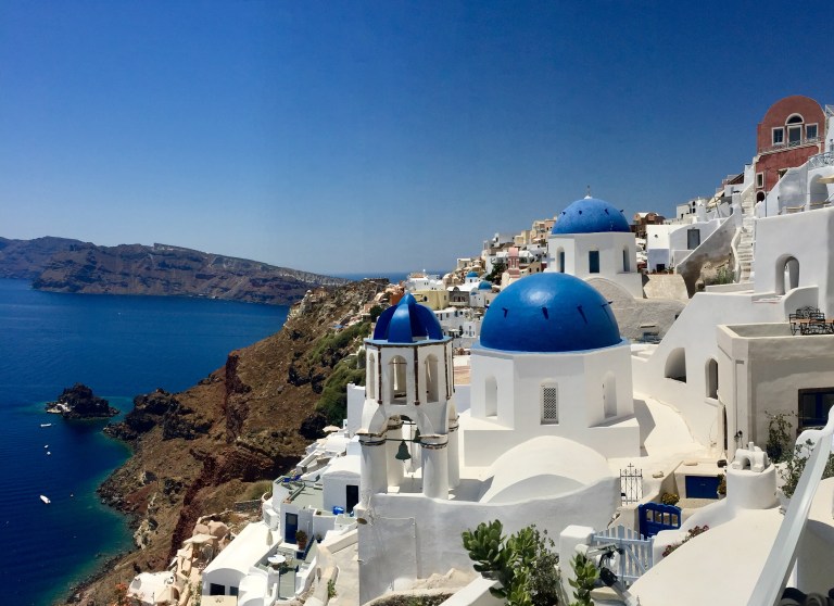 Blue Domes Santorini - 2017 Christie Lee